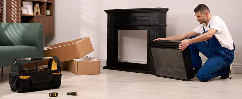 Old Rusted Metal Fireplace Repair And Replacement in Sand Springs, OK
